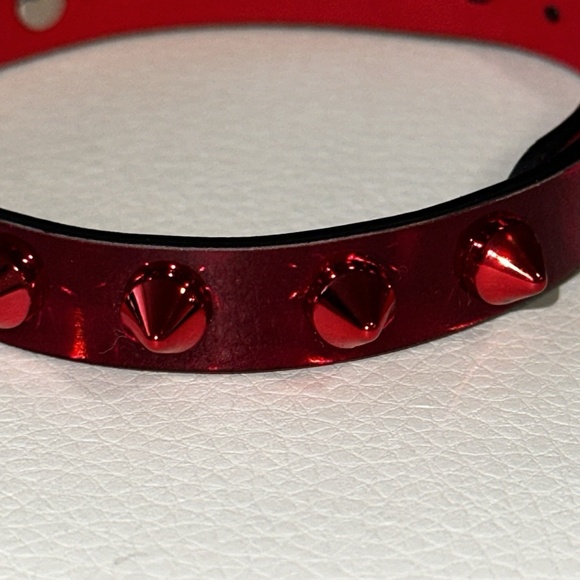 Christian Louboutin LOUBILINK Bracelet RED 10 Patent Leather R331 3215143 - Picture 3 of 15